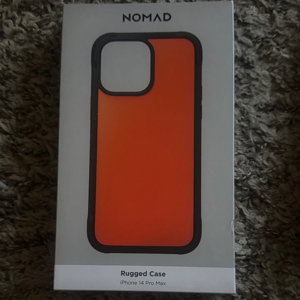 Nomad Rugged Case for iPhone 14 Pro Max - ultra Orange